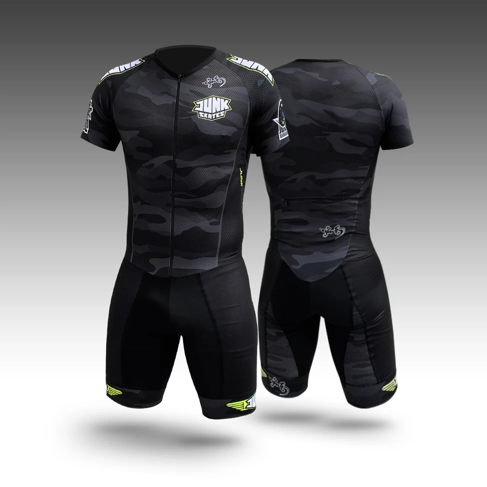 Cycling Gear Logo - Mans Roller Skating Cycling Jersey Triathlon