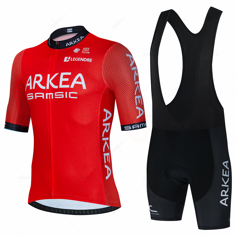 Cycling Gear Logo - Arkea Cycling Jersey Sets for Men,