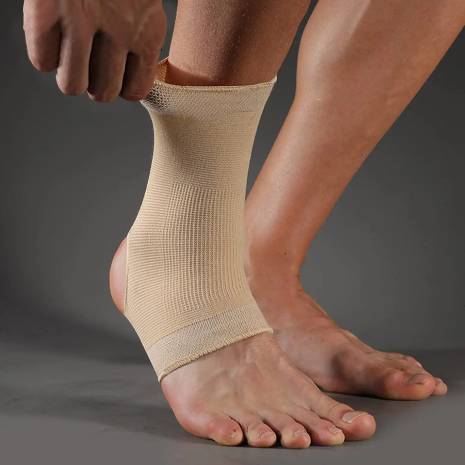 Cycle Gear - 1pc Skin Color Sports Ankle Support