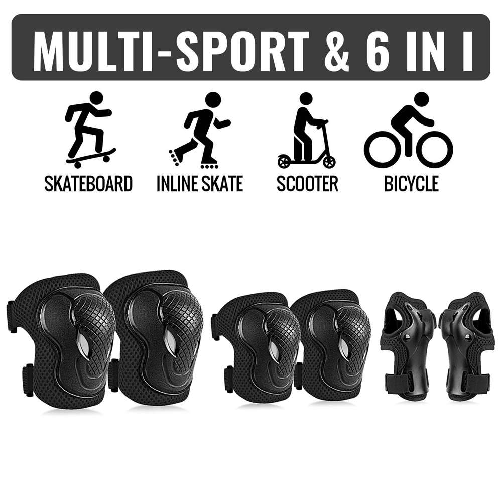6Pcs/Set Kids/Youth Knee Pad E – Youth Cycling Gear Bewertung und Preis