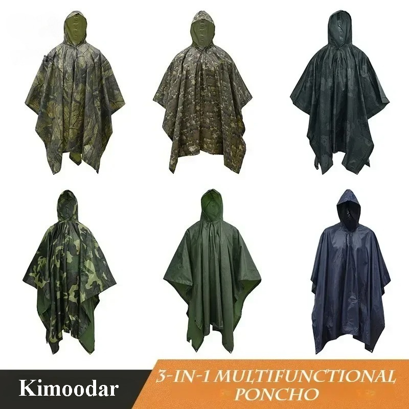 Tactical Camouflage Rain Ponch – Cycling Gear For Rain Bewertung und Preis