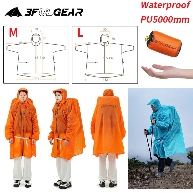 3F UL GEAR Zipper Raincoat 15D – Cycling Gear For Rain Bewertung und Preis