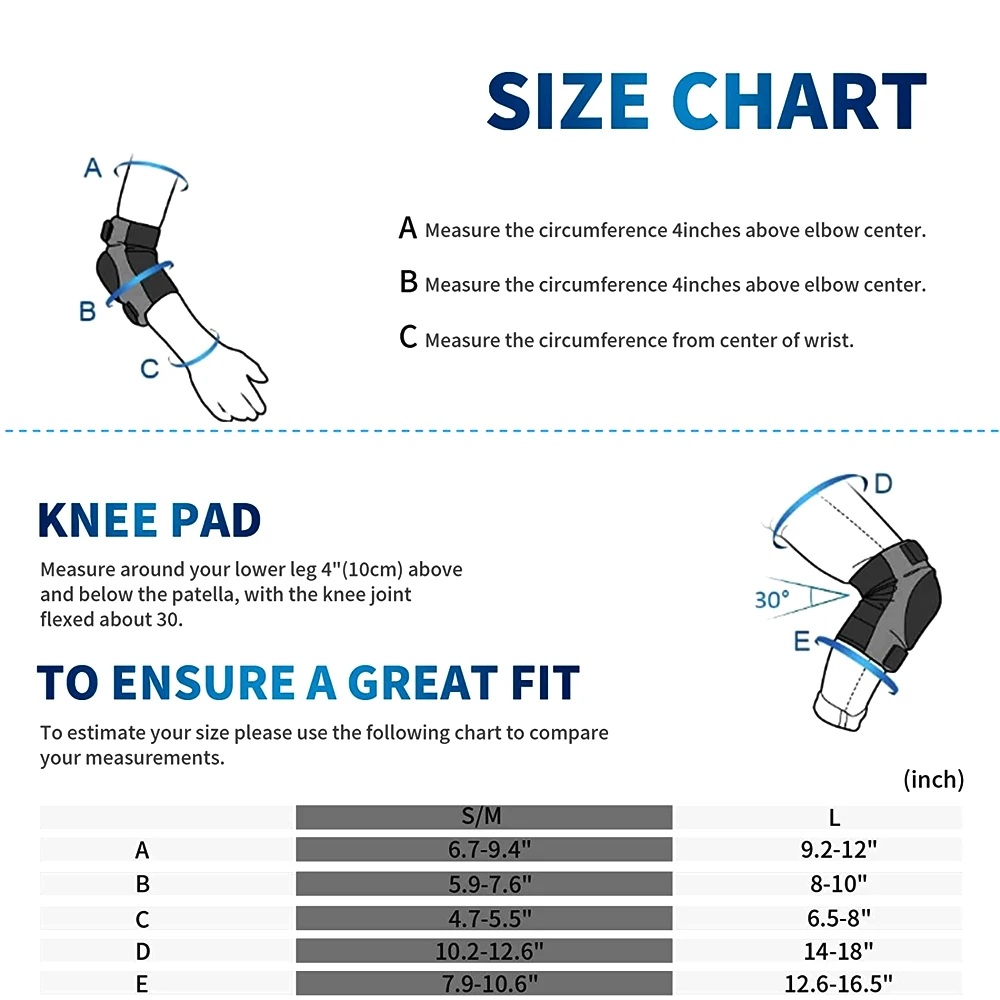 Adult/Kids/Youth Knee Pads Elb – Youth Cycling Gear Bewertung und Preis