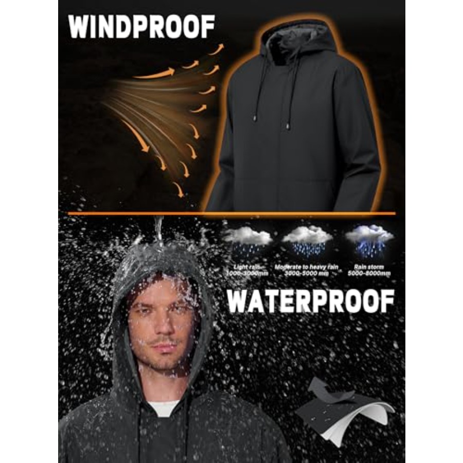 UIQUR Men's Rain Jacket Waterp – Cycling Gear For Rain Bewertung und Preis