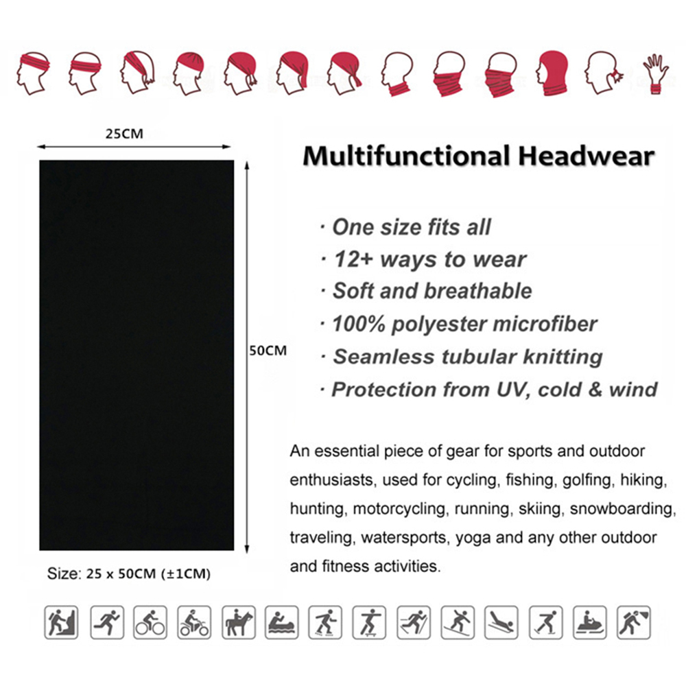 Seamless Solid Color Bandanas  – Cycle Gear Bewertung und Preis