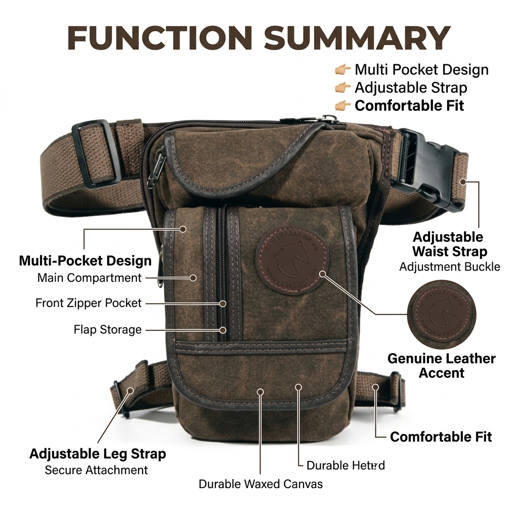 Motorcycle Drop Leg Bag Men Ca – Cycling Gear Bag Bewertung und Preis