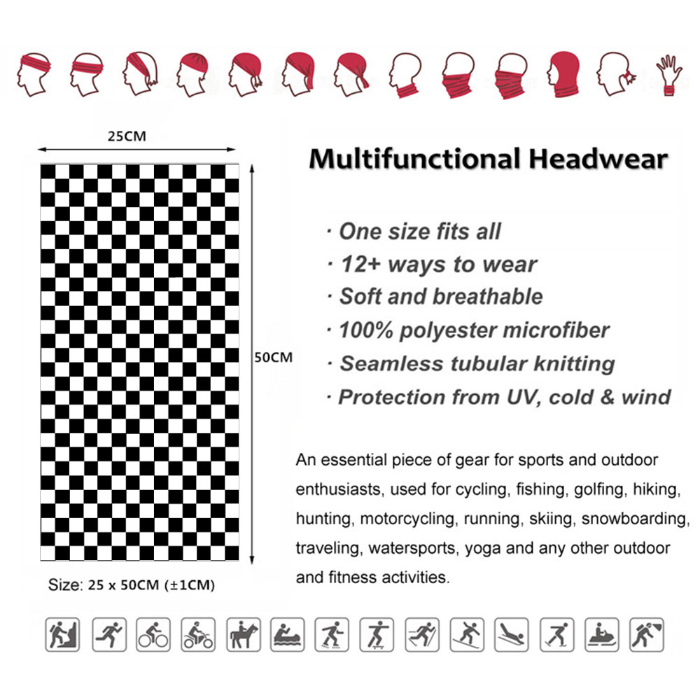 Checkered Ska Printed Headband – Cycle Gear Bewertung und Preis